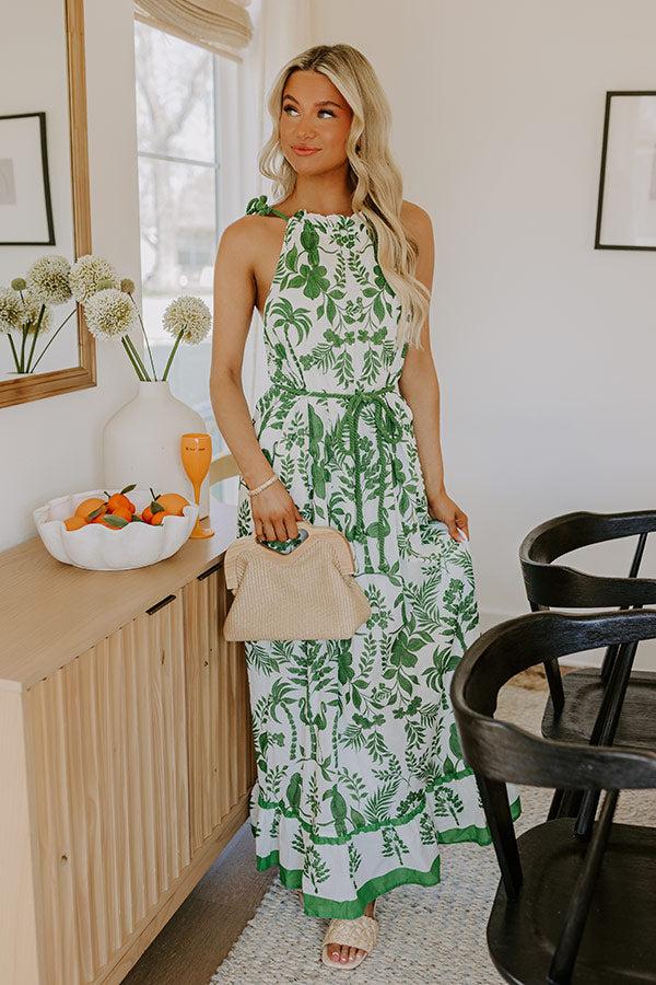 Impressions Talk Tropic To Me Maxi Dress