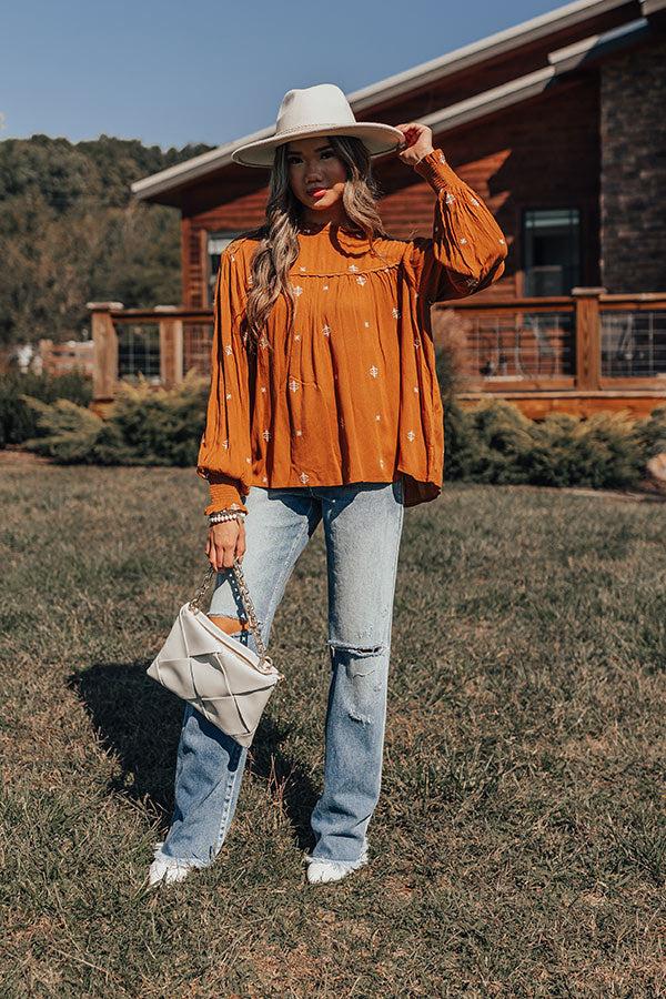 Impressions Tea At The Plaza Embroidered Top