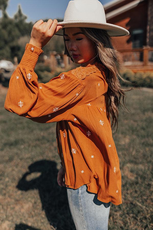 Impressions Tea At The Plaza Embroidered Top