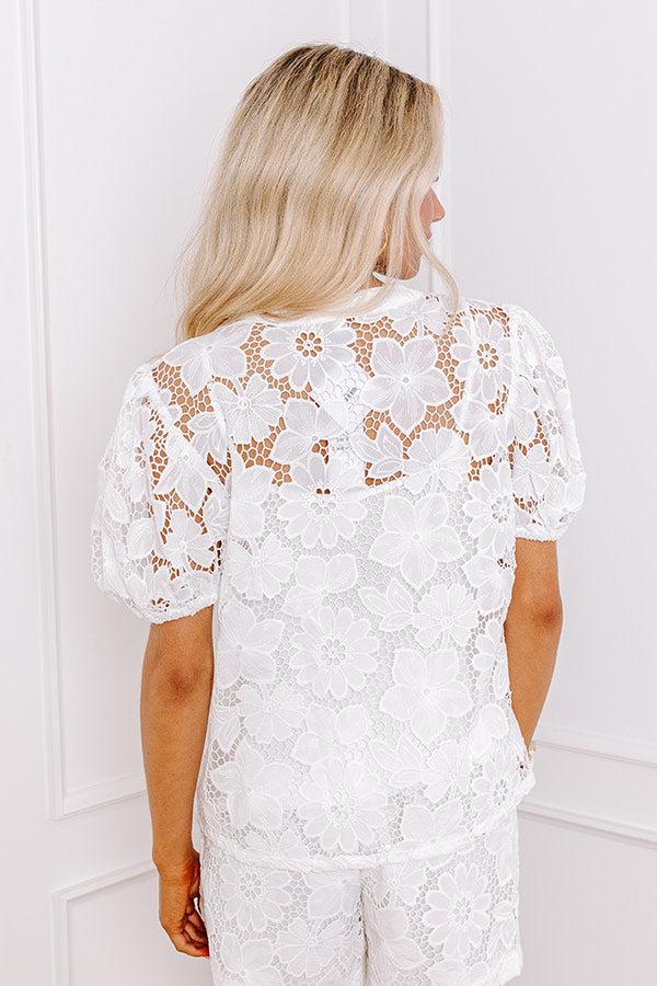 Impressions Tea Garden Party Crochet Top