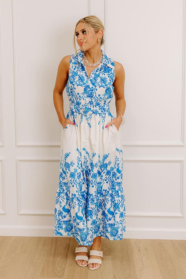 Impressions Tea Garden Stroll Floral Midi Dress