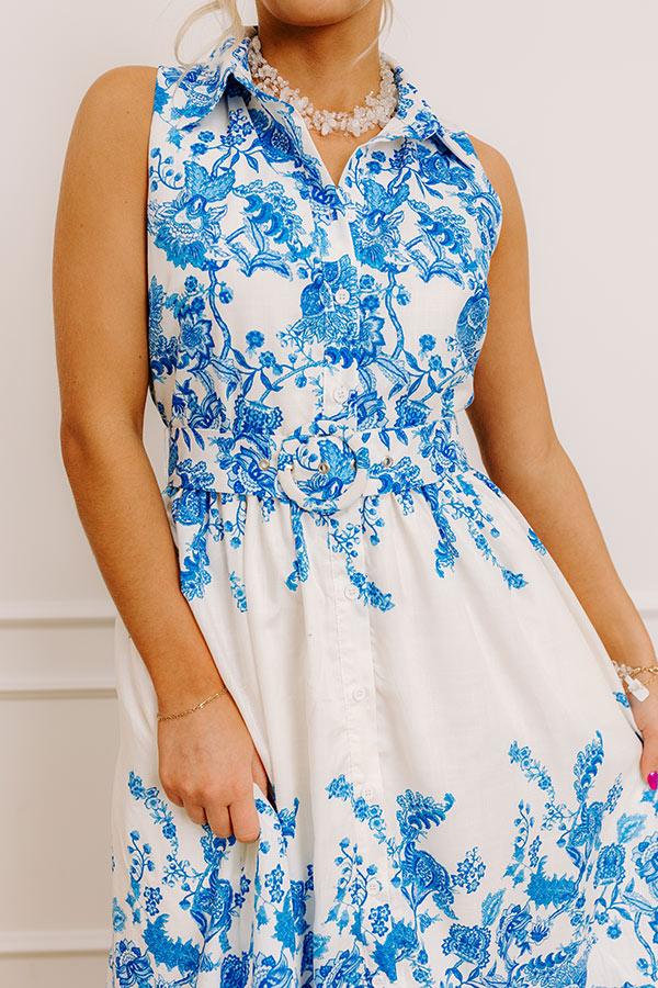 Impressions Tea Garden Stroll Floral Midi Dress