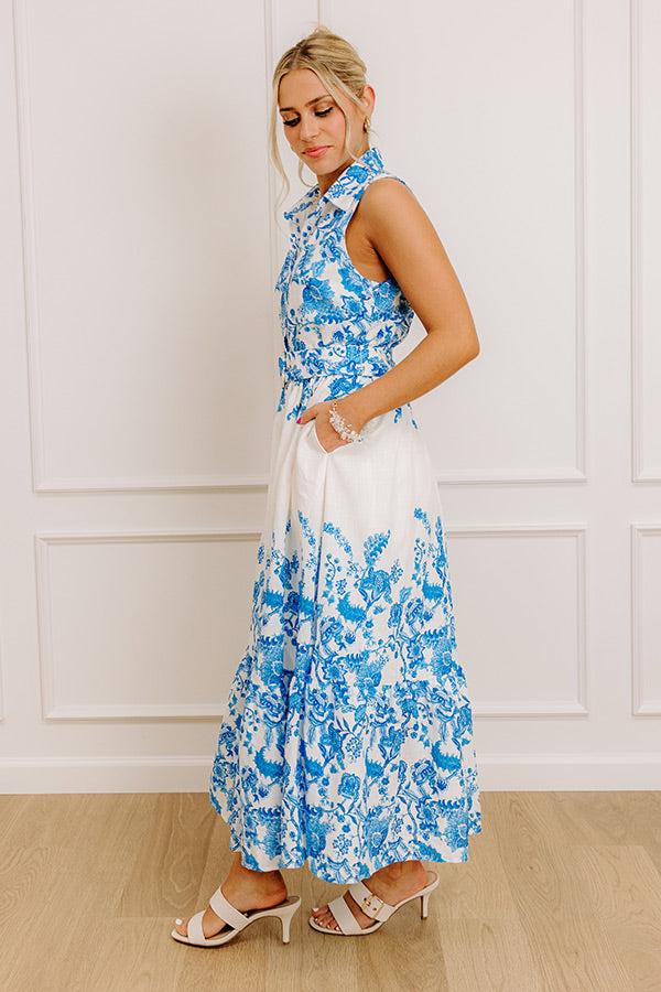 Impressions Tea Garden Stroll Floral Midi Dress