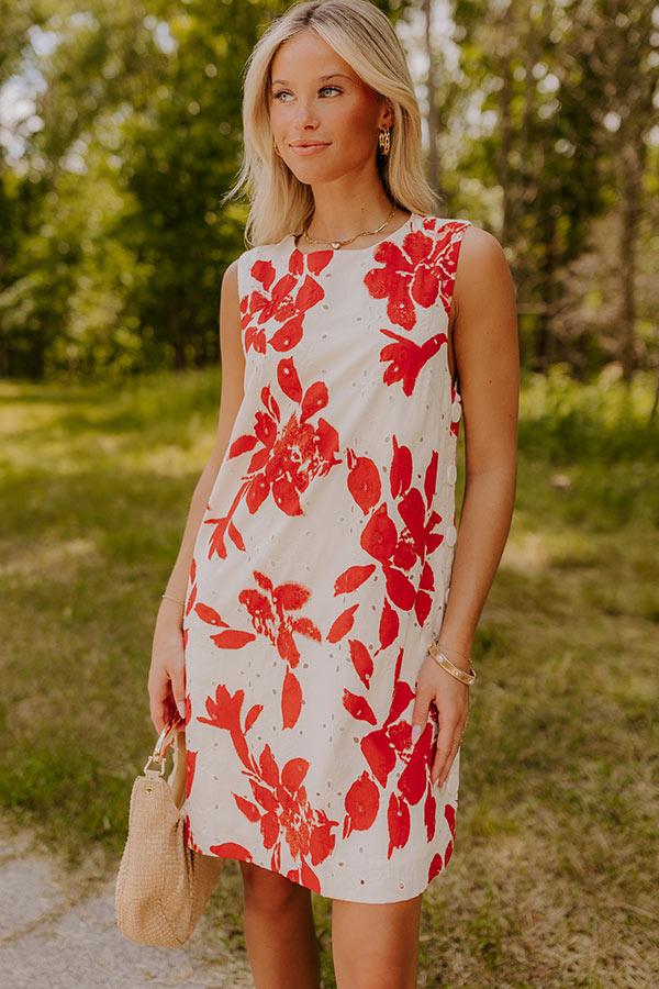 Impressions Terrace Blooms Eyelet Mini Dress