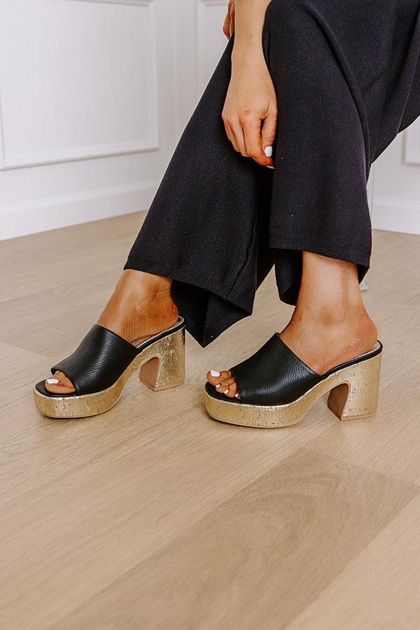 Impressions The Aaliyah Faux Leather Heel In Black