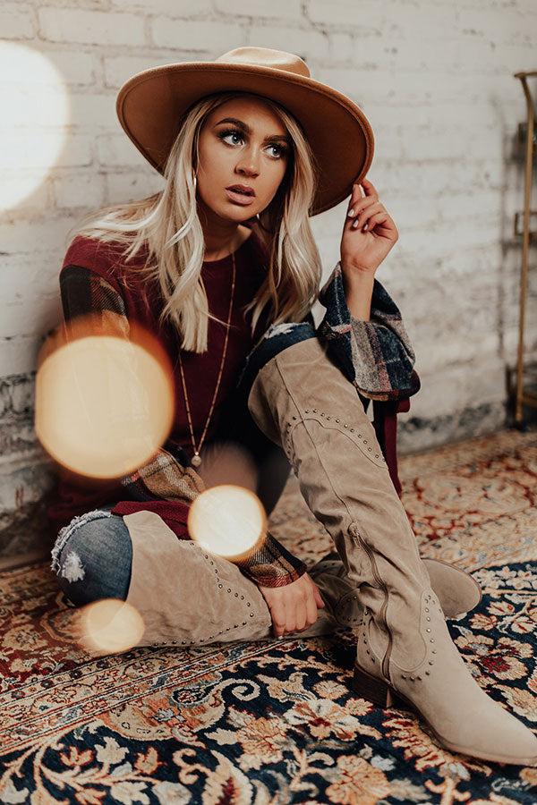 Impressions The Aiden Over The Knee Boot In Birch