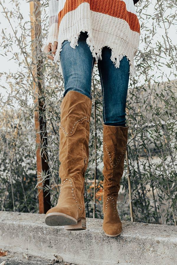 Impressions The Aiden Over The Knee Boot In Copper