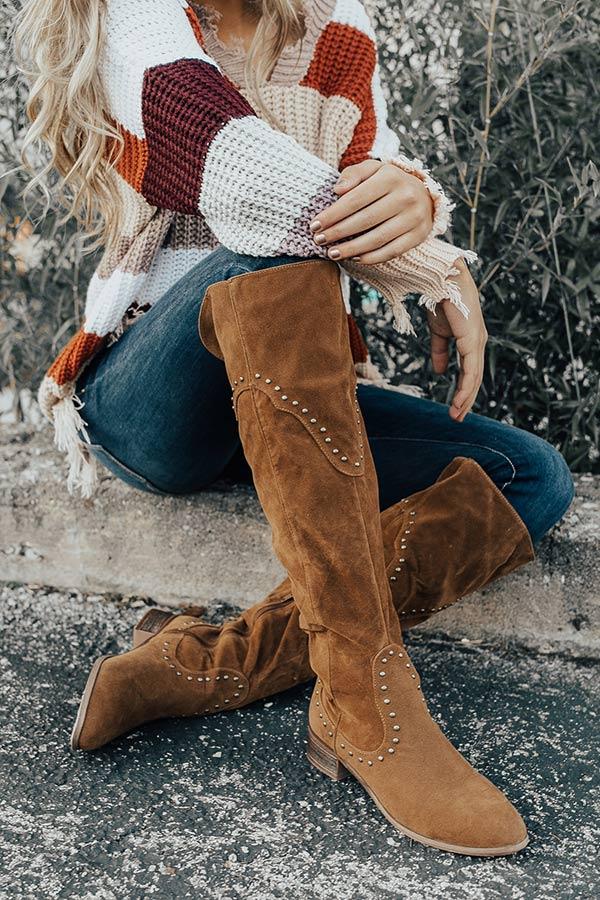 Impressions The Aiden Over The Knee Boot In Copper