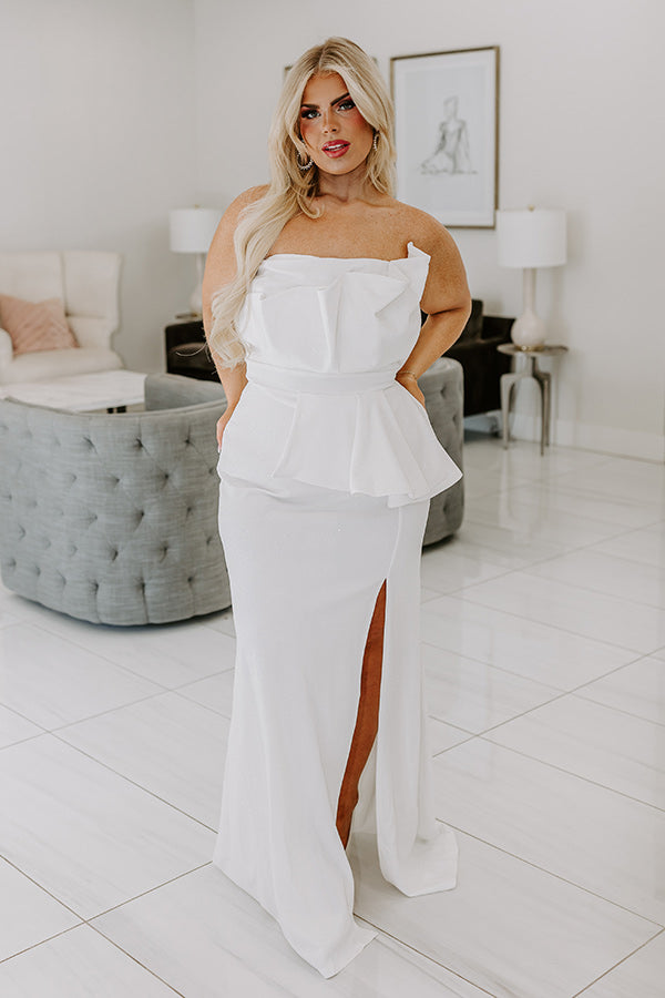 Impressions The Alanna Glitter Maxi Dress Curves