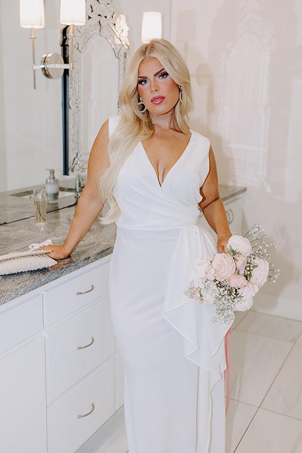 Impressions The Allie Ruffle Maxi Dress Curves