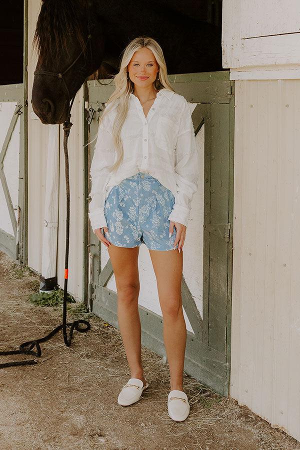 Impressions The Allison High Waist Floral Shorts