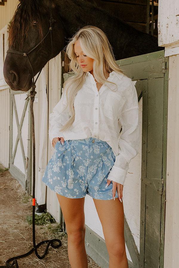 Impressions The Allison High Waist Floral Shorts