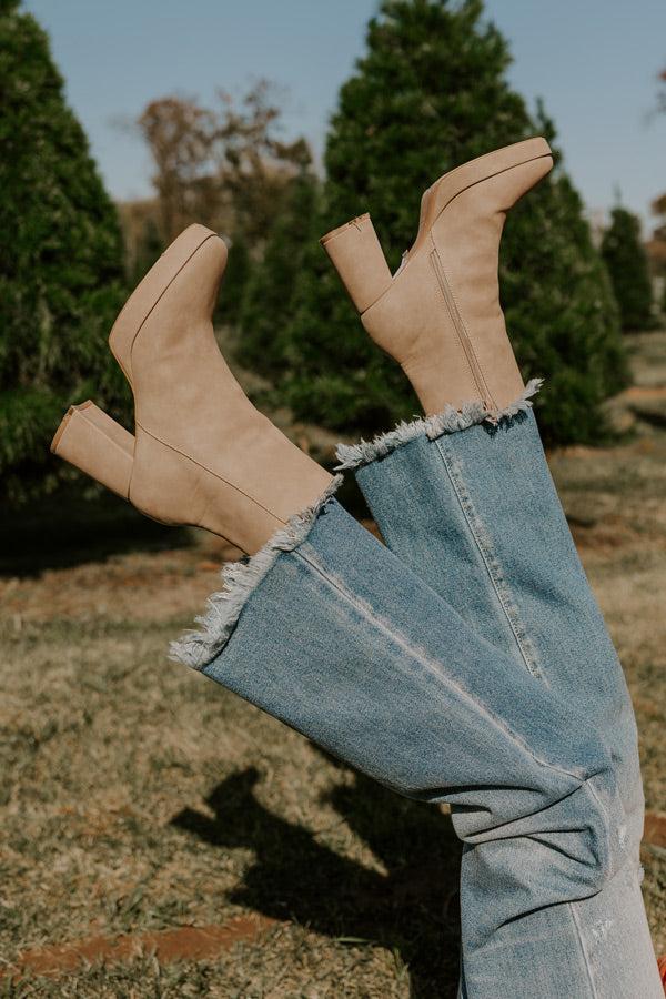 Impressions The Alondra Faux Nubuck Boot In Taupe