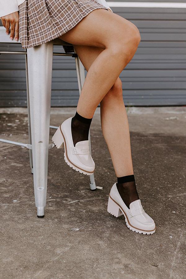 Impressions The Amara Patent Heel Loafer In Birch