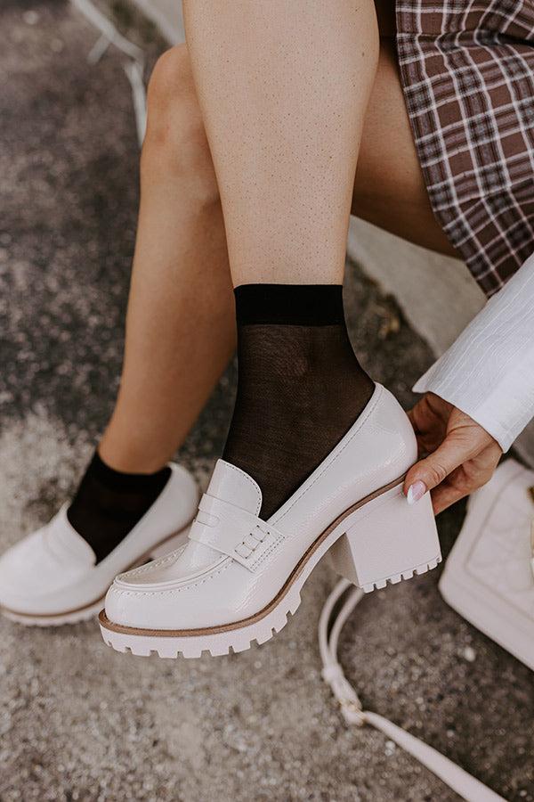 Impressions The Amara Patent Heel Loafer In Birch