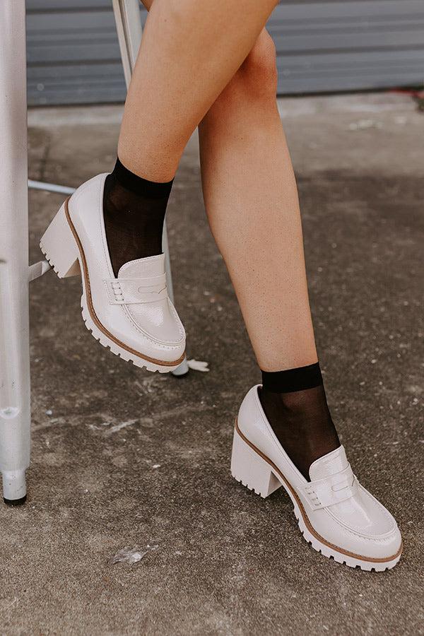 Impressions The Amara Patent Heel Loafer In Birch