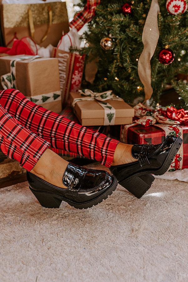 Impressions The Amara Patent Heel Loafer In Black