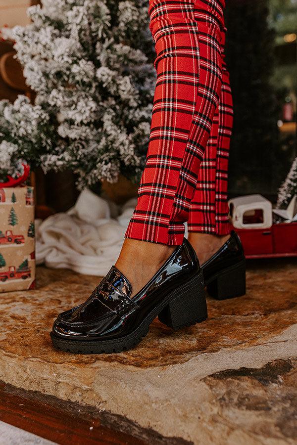 Impressions The Amara Patent Heel Loafer In Black