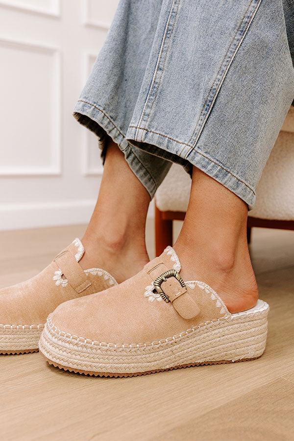 Impressions The Amelia Faux Suede Espadrille Wedge