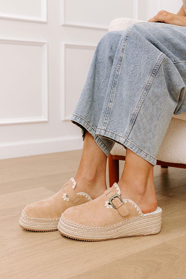 Impressions The Amelia Faux Suede Espadrille Wedge