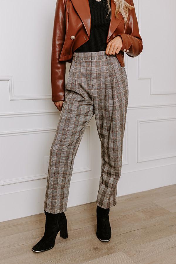 Impressions The Apollo High Waist Plaid Trousers