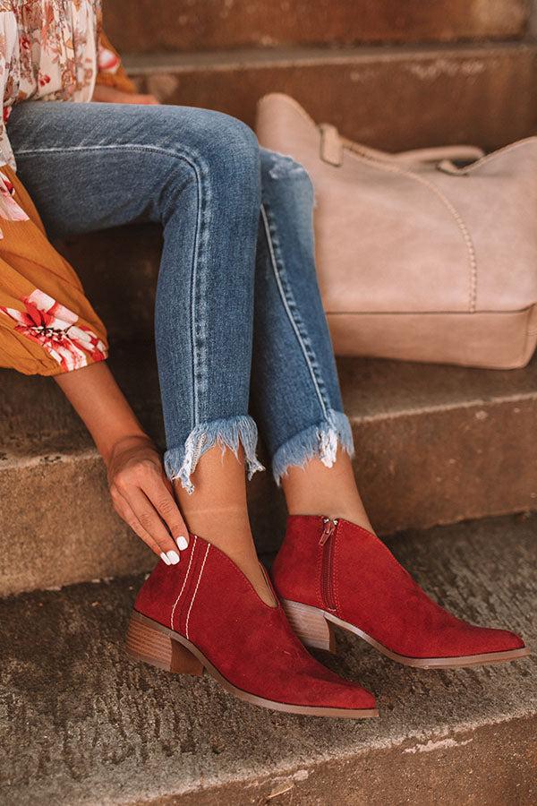 Impressions The Archer Bootie In Aurora Red