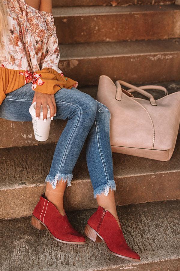 Impressions The Archer Bootie In Aurora Red