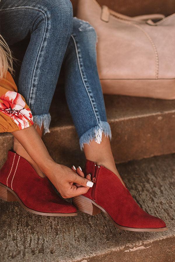 Impressions The Archer Bootie In Aurora Red