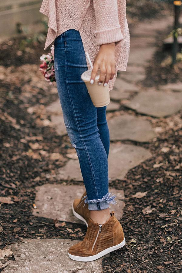 Impressions The Asher Perforated Bootie In Camel