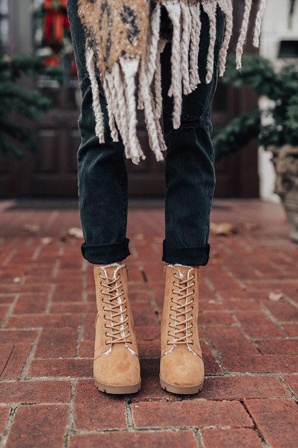 Impressions The Ashton Faux Fur Lined Boot In Tan