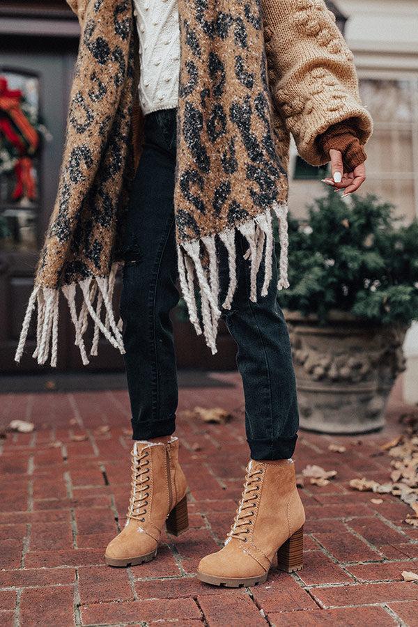 Impressions The Ashton Faux Fur Lined Boot In Tan