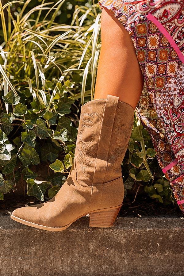 Impressions The Barrett Faux Suede Cowboy Boot