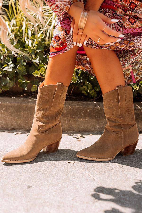 Impressions The Barrett Faux Suede Cowboy Boot