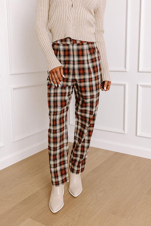 Impressions The Benton High Waist Plaid Pants