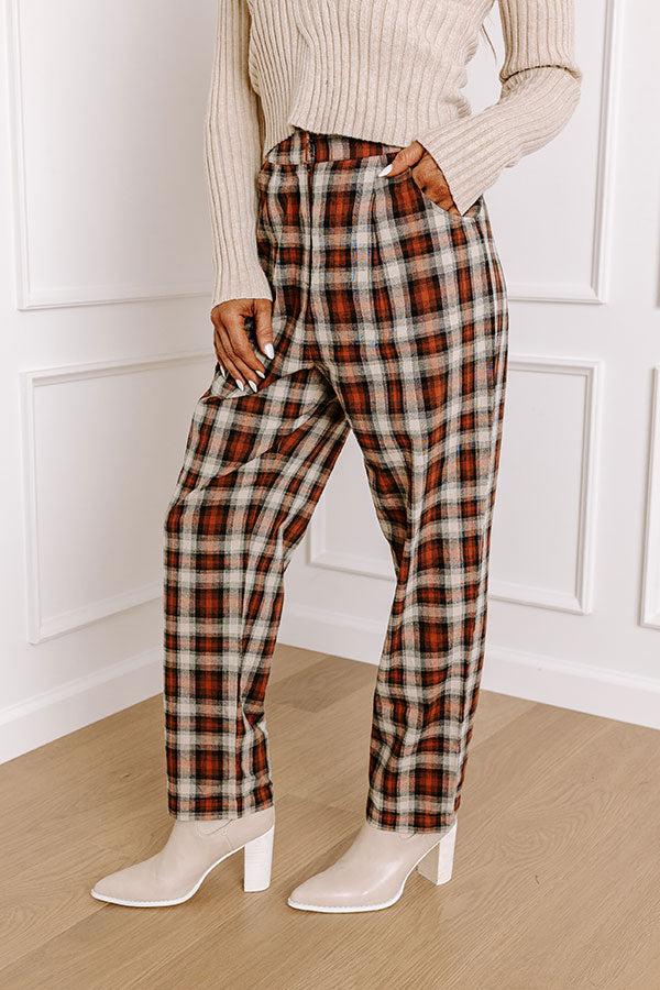 Impressions The Benton High Waist Plaid Pants