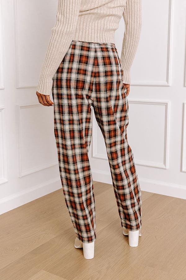 Impressions The Benton High Waist Plaid Pants