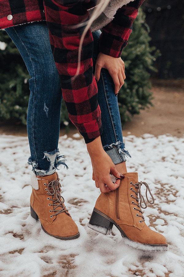Impressions The Brooklyn Faux Suede Boot In Tan