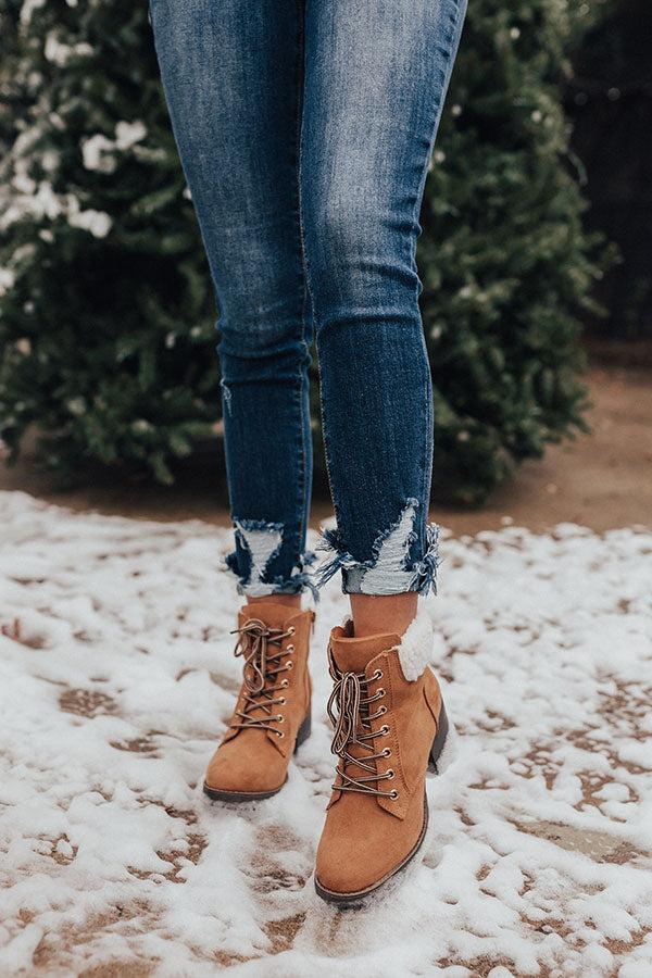 Impressions The Brooklyn Faux Suede Boot In Tan