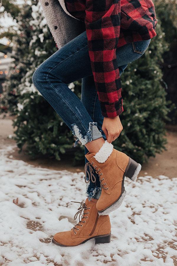 Impressions The Brooklyn Faux Suede Boot In Tan