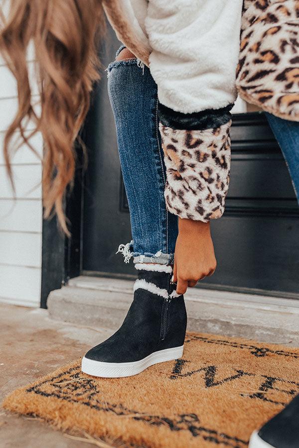 Impressions The Bryant Faux Suede Bootie In Black