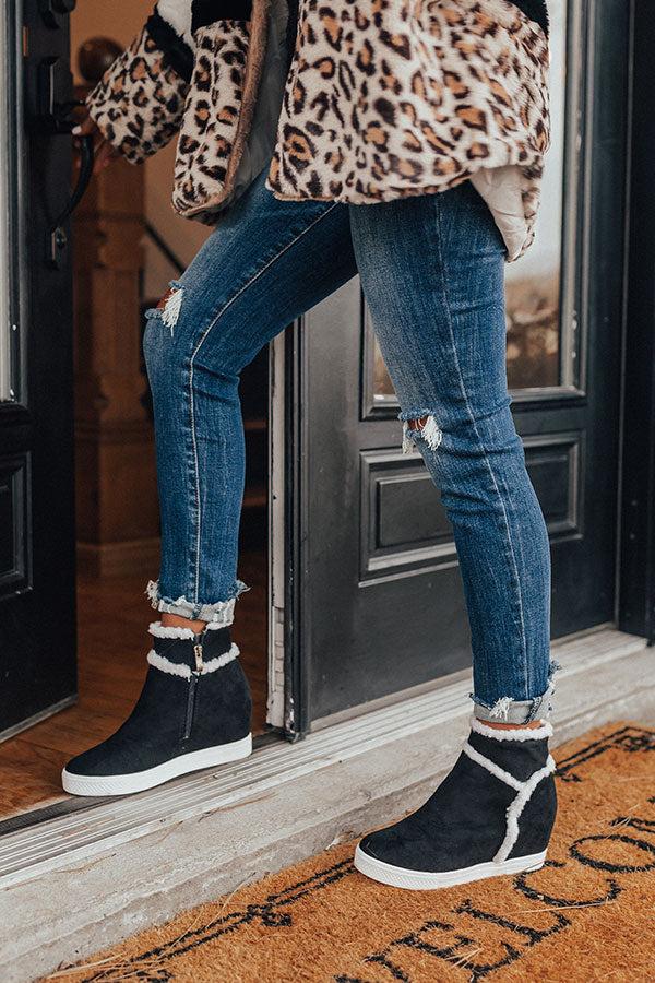 Impressions The Bryant Faux Suede Bootie In Black