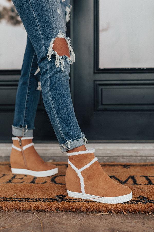 Impressions The Bryant Faux Suede Bootie In Camel