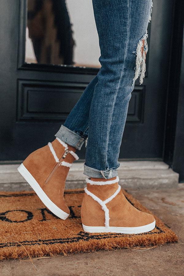 Impressions The Bryant Faux Suede Bootie In Camel