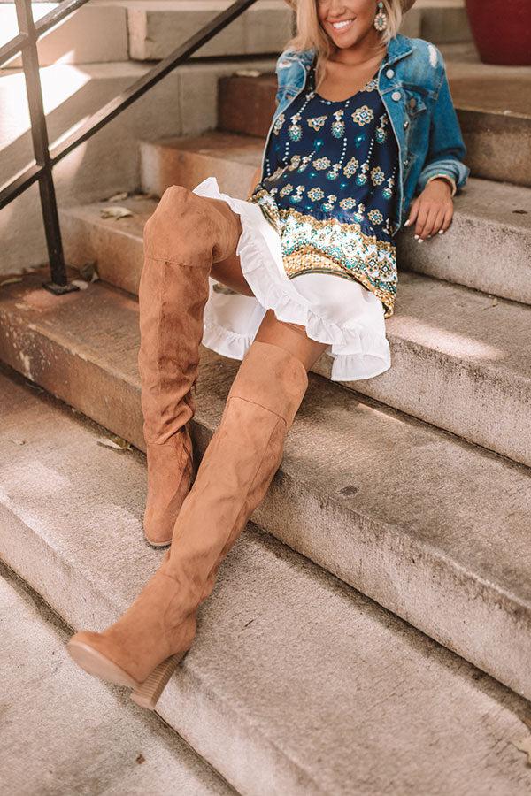 Impressions The Cadence Faux Suede Thigh High Boot