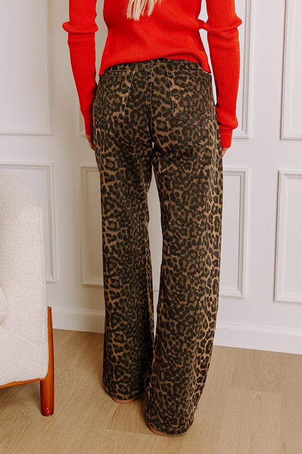 Impressions The Caitlin High Waist Leopard Pants