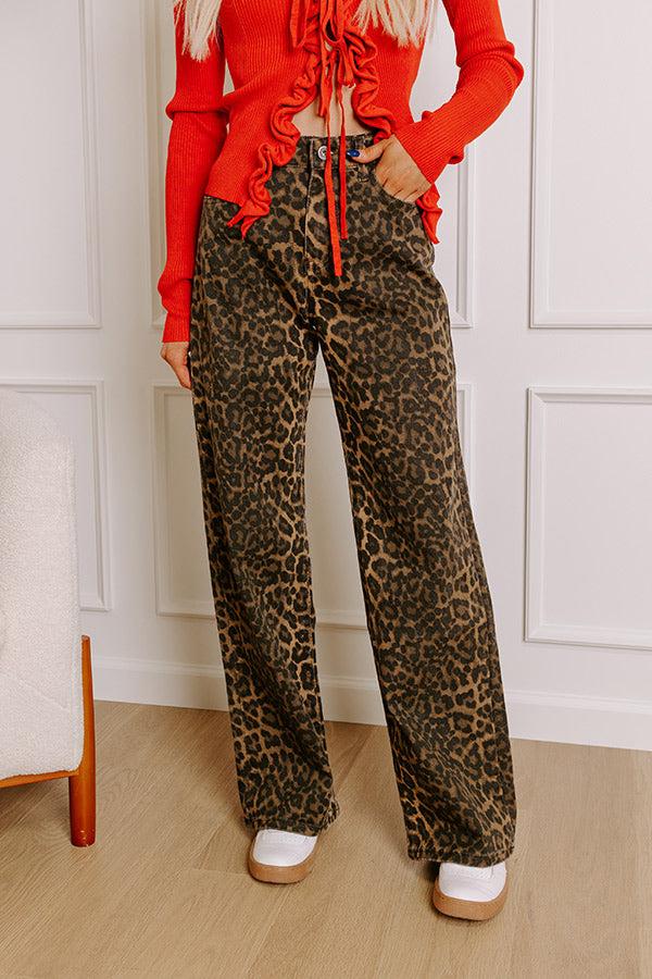 Impressions The Caitlin High Waist Leopard Pants
