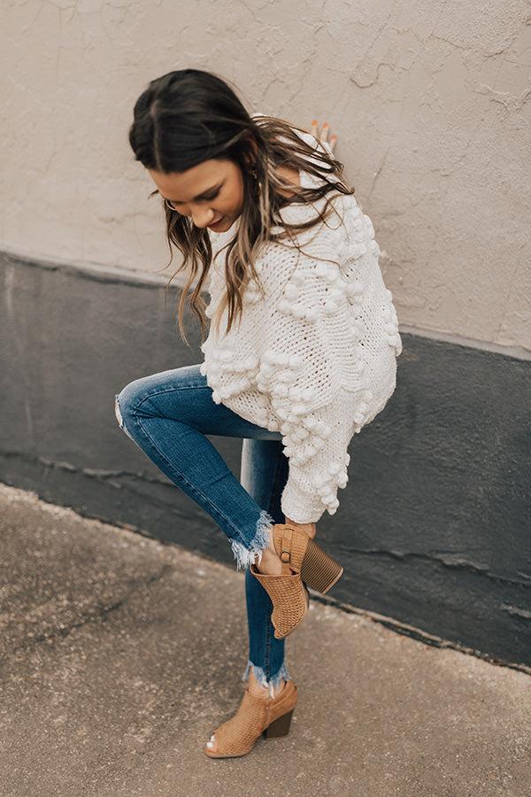 Impressions The Caitlyn Peep Toe Bootie In Camel