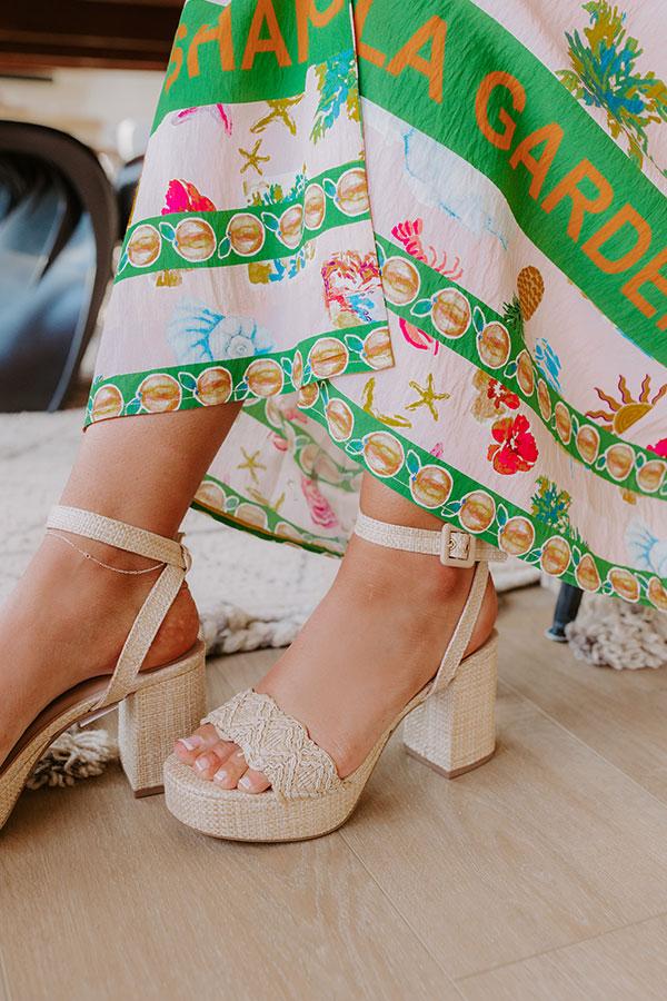 Impressions The Camila Raffia Woven Heel
