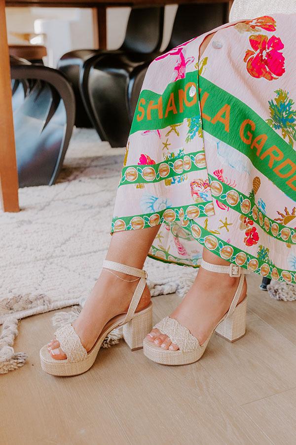 Impressions The Camila Raffia Woven Heel