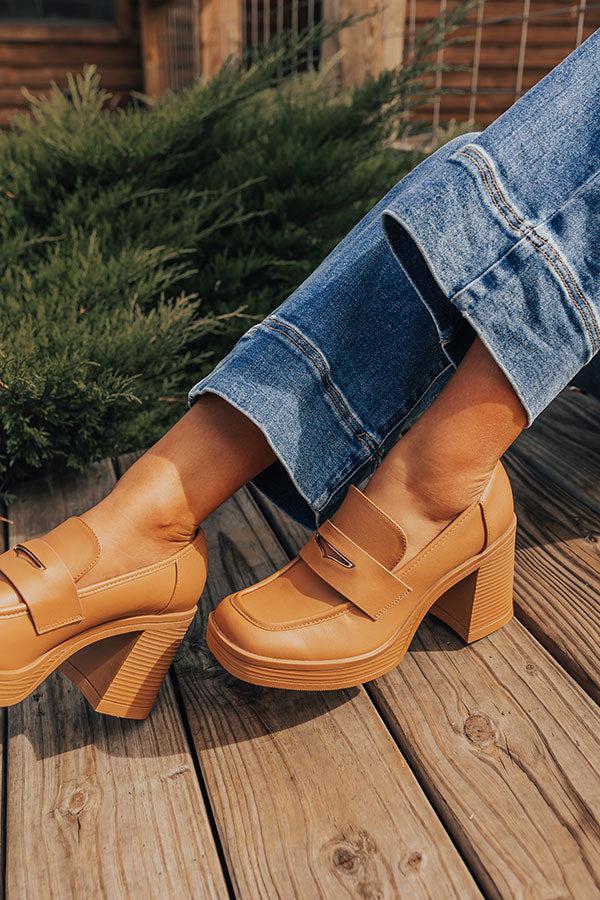 Impressions The Camille Faux Leather Loafer Heel